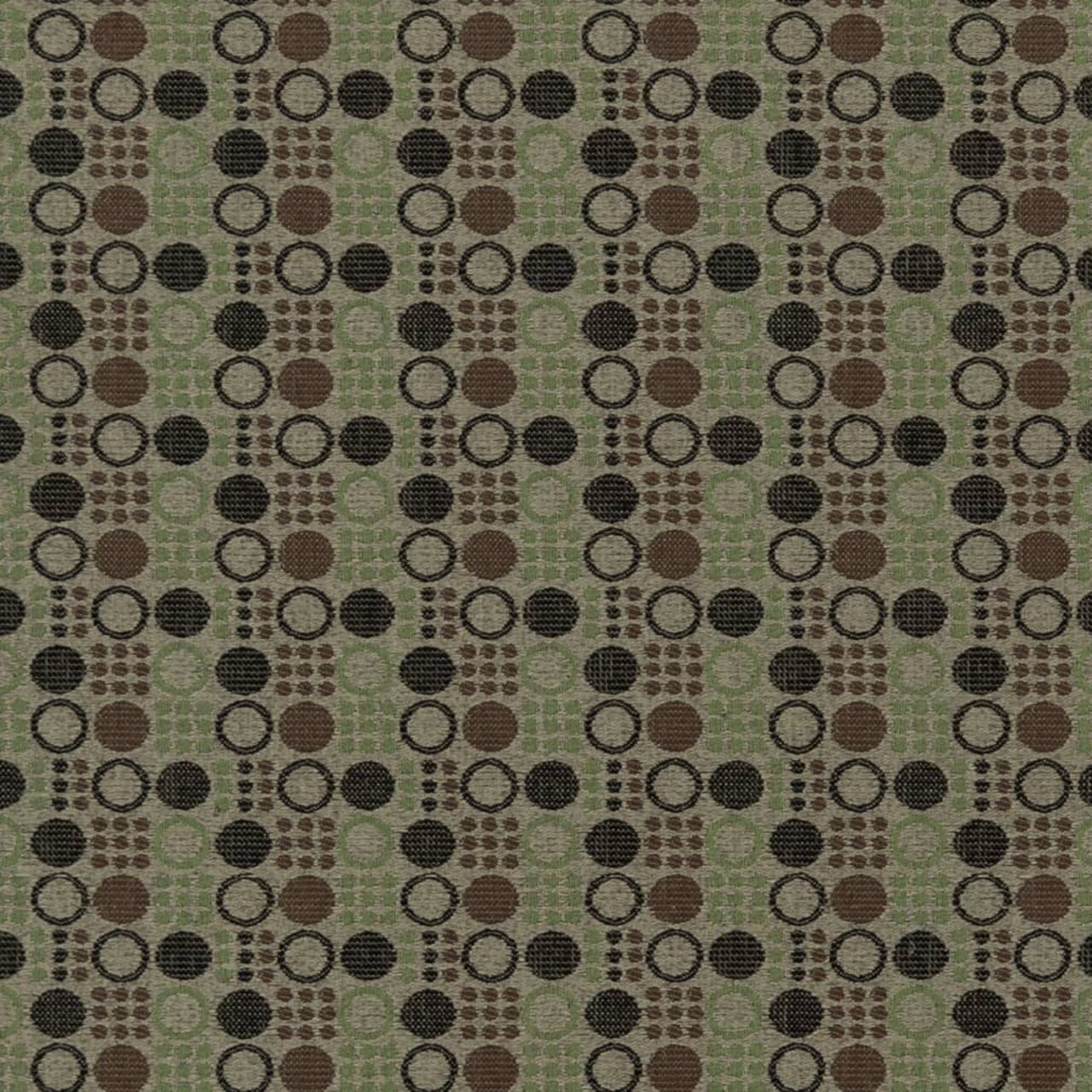 Avocado - Green Abstract Geometric,small Scale Upholstery Fabric 54 Inches"